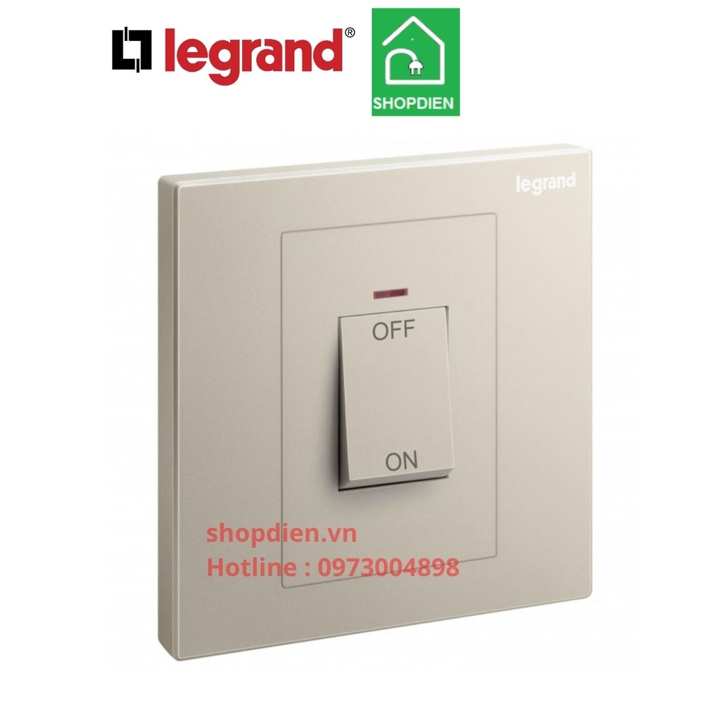 282426-C2 Legrand Galion Công tắc 2 cực 45A màu vàng Champagne