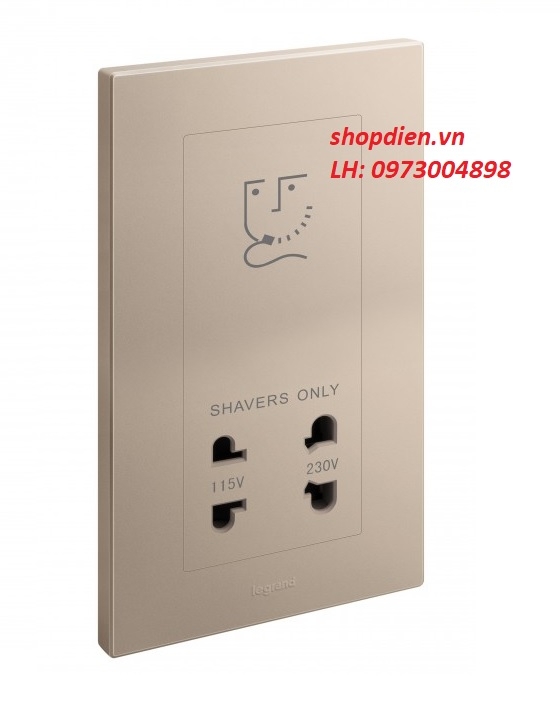 282439-C1 Legrand Galion Ổ cắm dao cạo râu màu Rose Gold
