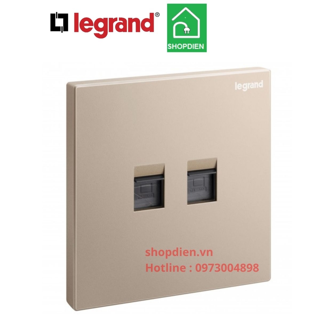 282463-C1 Legrand Galion Ổ cắm mạng đôi RJ45 Cat6 màu Rose Gold
