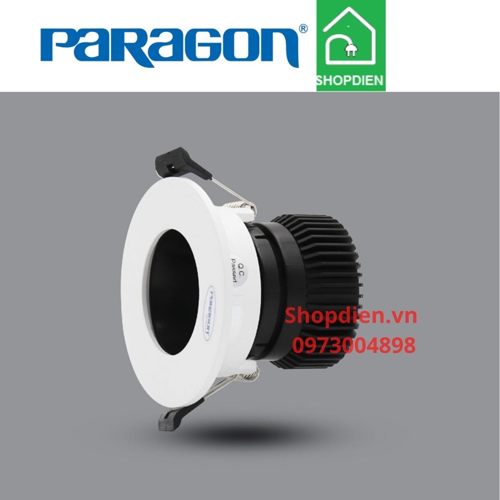 Đèn downlight rọi âm trần có điều chỉnh góc 7W D80 Paragon-PRHC90L7