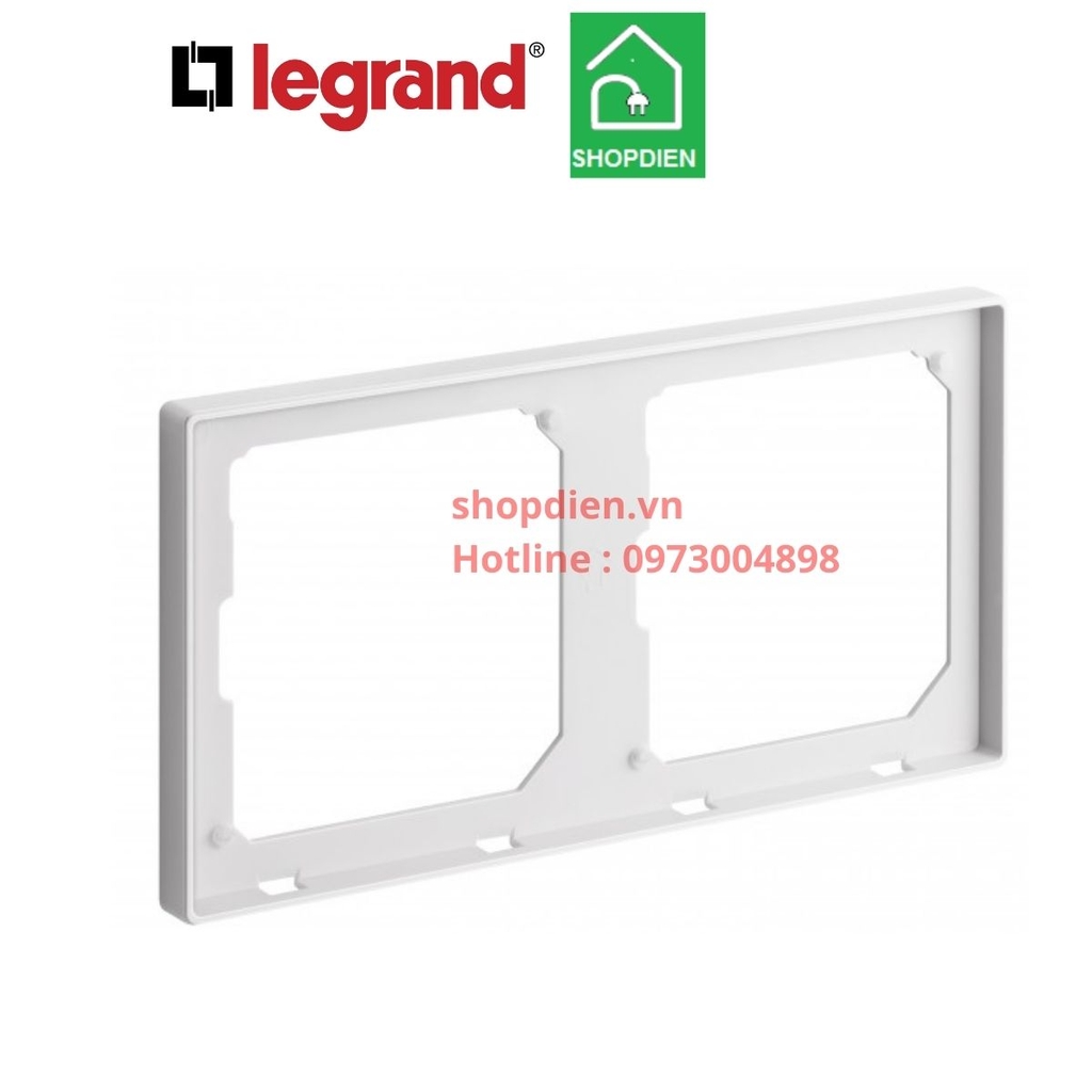 Khung đôi Galion Legrand màu trắng 282472