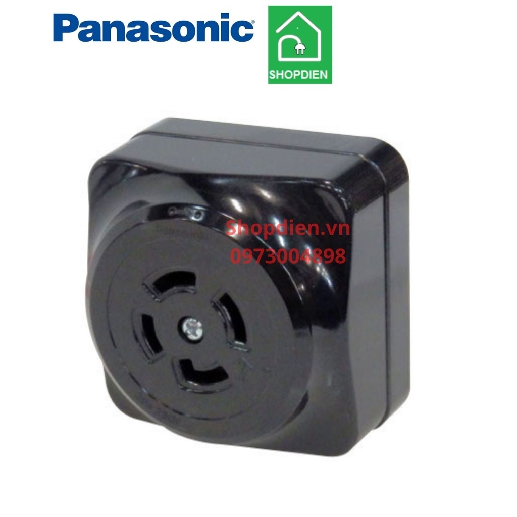 Ổ cắm khóa locking socket loại nổi 4 chấu 3P+E 30A 250V Panasonic WK2430