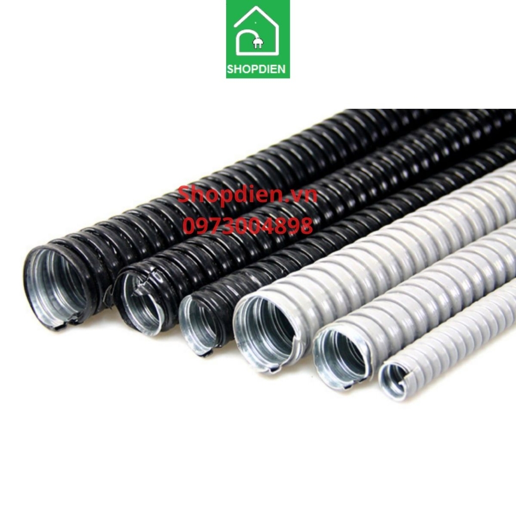 Ống mềm ruột gà sắt bọc nhựa PVC 3/4