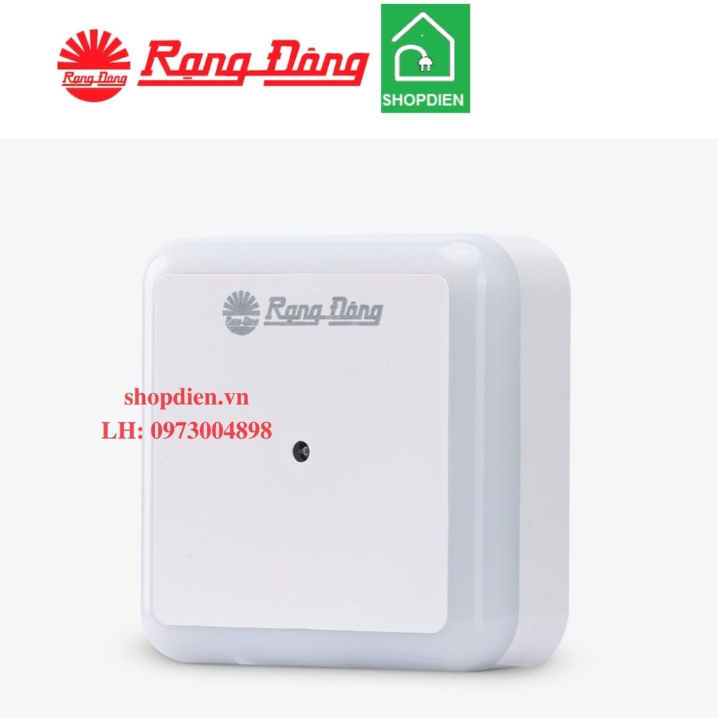 Đèn ngủ cảm biến 0.3W  Rạng Đông ĐN02.LS 65x65/0.3W