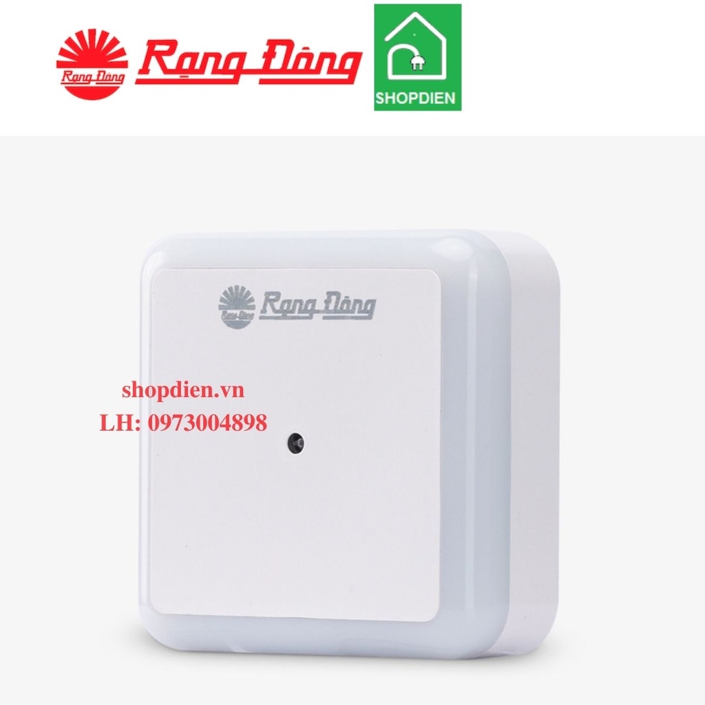 Đèn ngủ cảm biến 0.3W  Rạng Đông-ĐN02.LS 65x65/0.3W