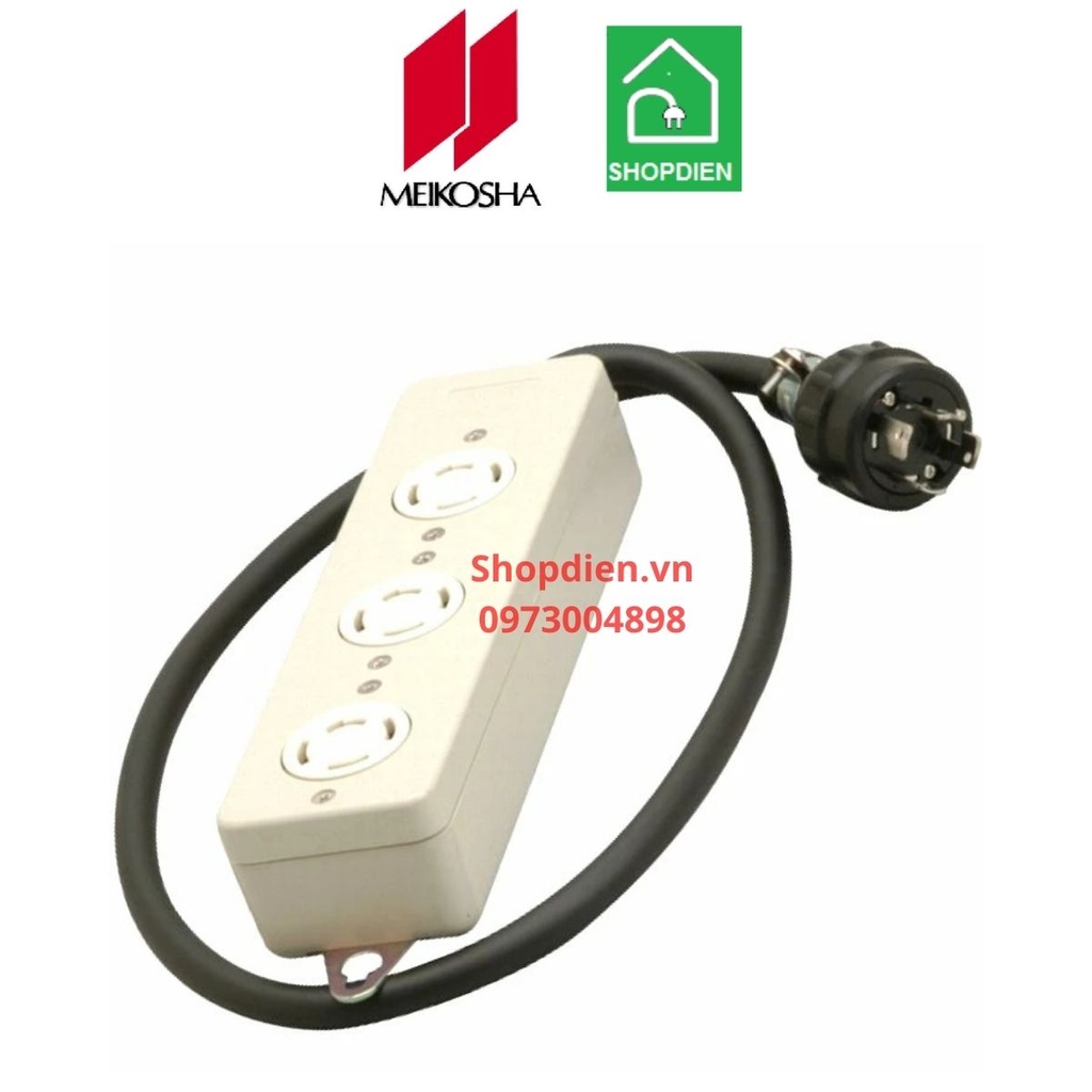 MR2933 Meikosha Ổ cắm có dây kéo dài 3P+E 20A 250VAC