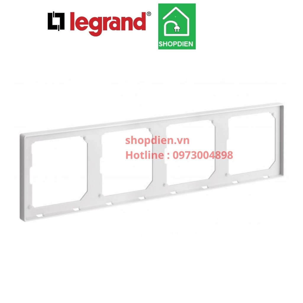 Khung bốn Galion Legrand màu trắng 282474