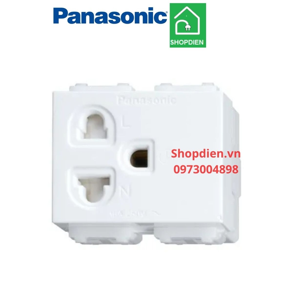 WEV1181-7sw Panasonic Hạt ổ cắm đơn 3 chấu Wide series WEV1181SW