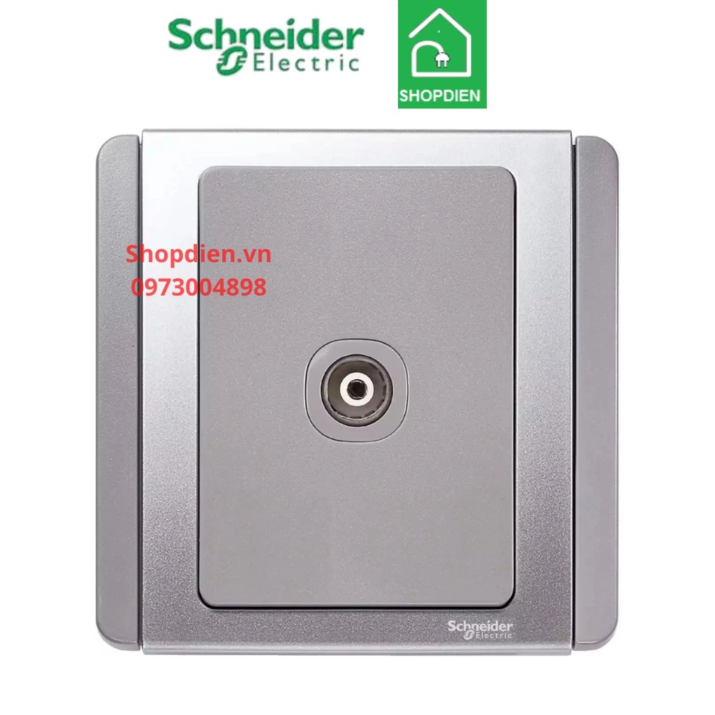 Ổ cắm Tivi Schneider Neo E3031TV_GS_G19 màu xám bạc