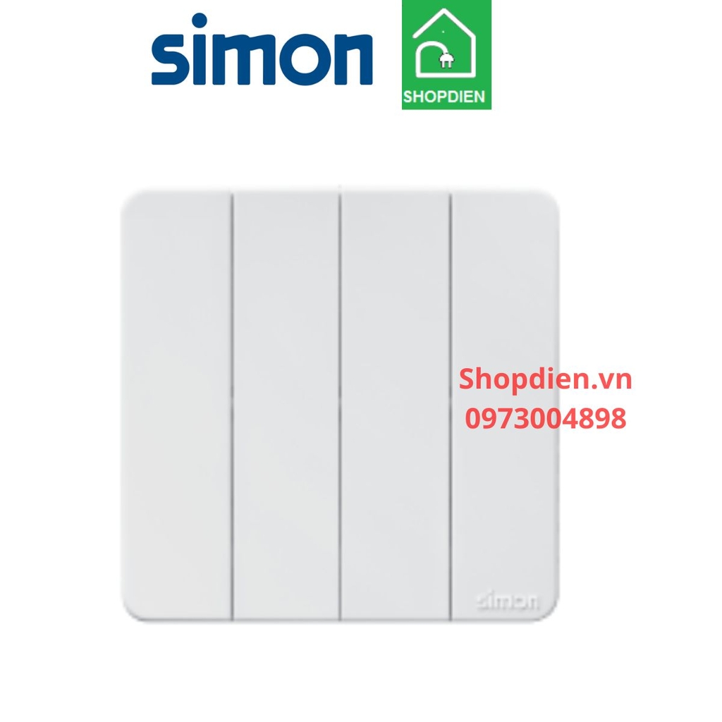 Công tắc bốn 2 chiều / đảo chiều SIMON K3 màu trắng 571042