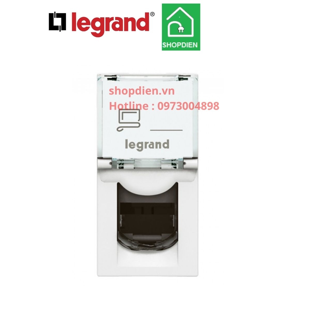Ổ cắm mạng Cat6 RJ45 Legrand Arteor 572302 màu trắng