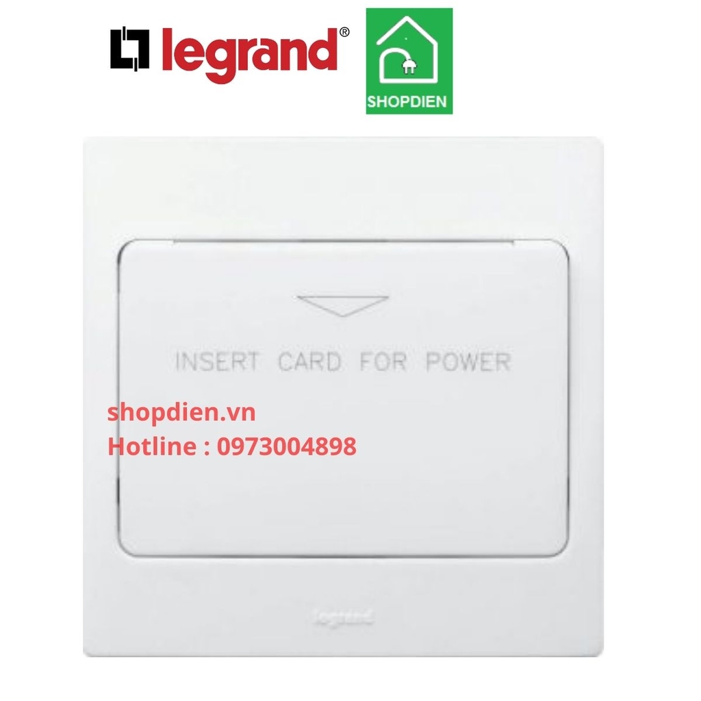 Công tắc thẻ thừ Key card  15A Mallia Legrand màu trắng-281048