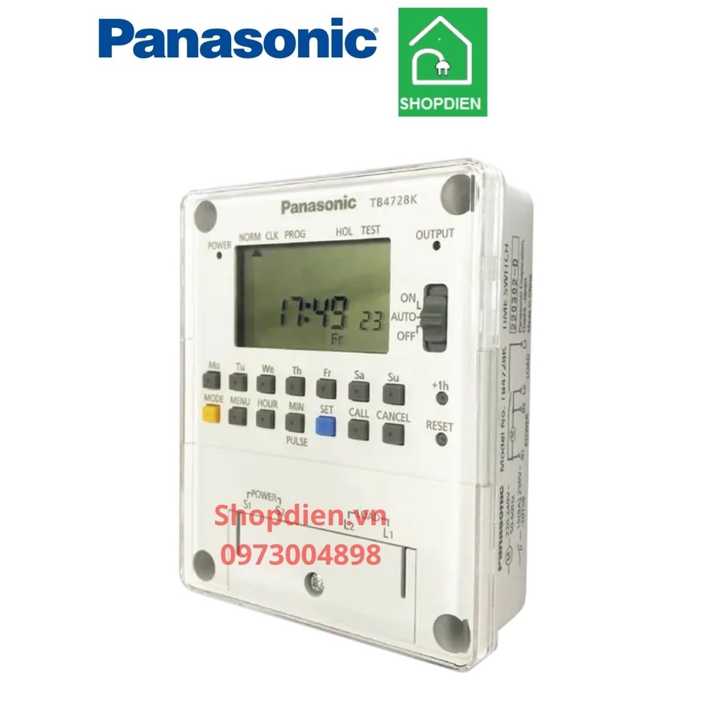 Công tắc đồng hồ điện tử  timer switch Panasonic TB4728KE7V