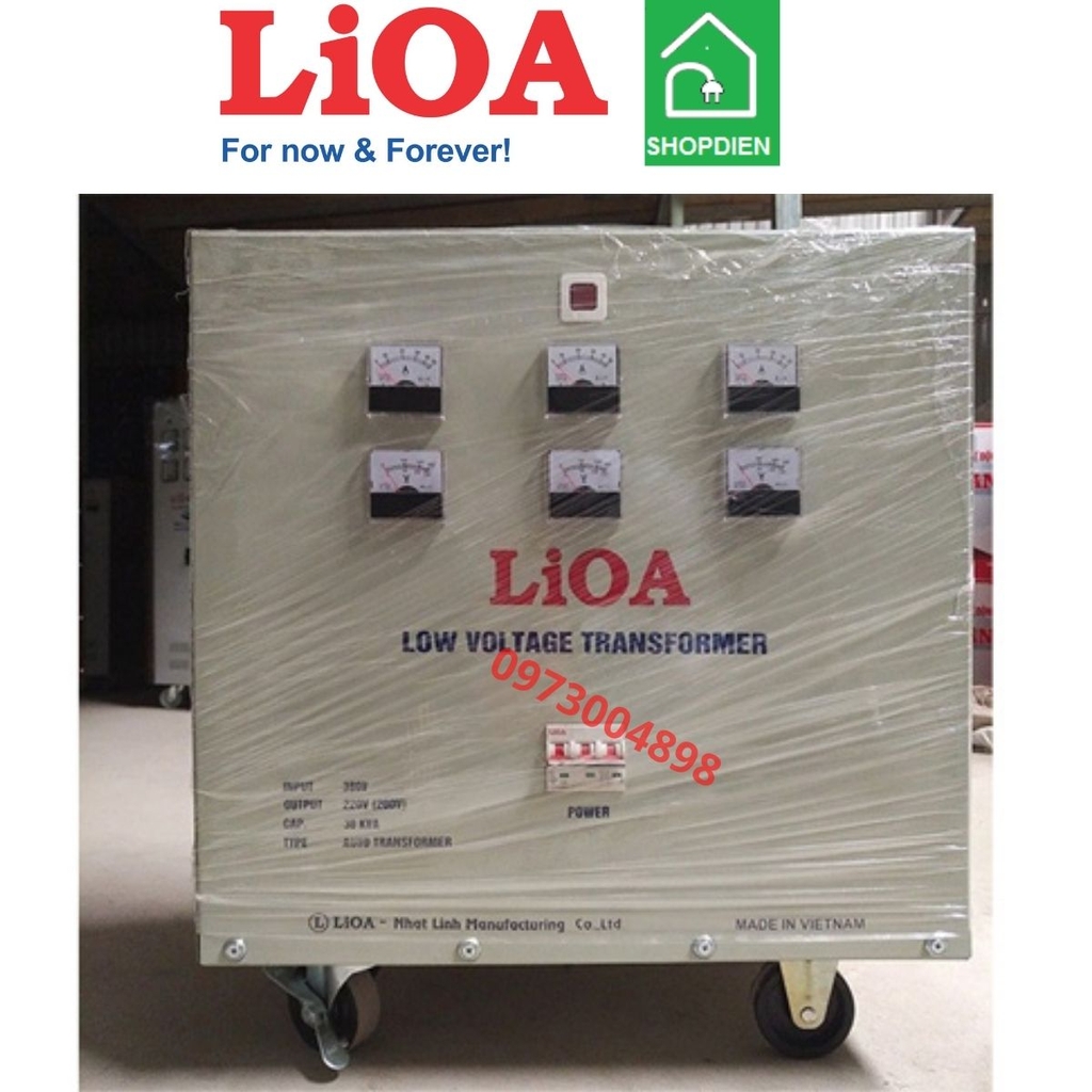 3K501M2YH5YT LIOA Biến áp đổi nguồn 3 pha 50KVA tự ngẫu