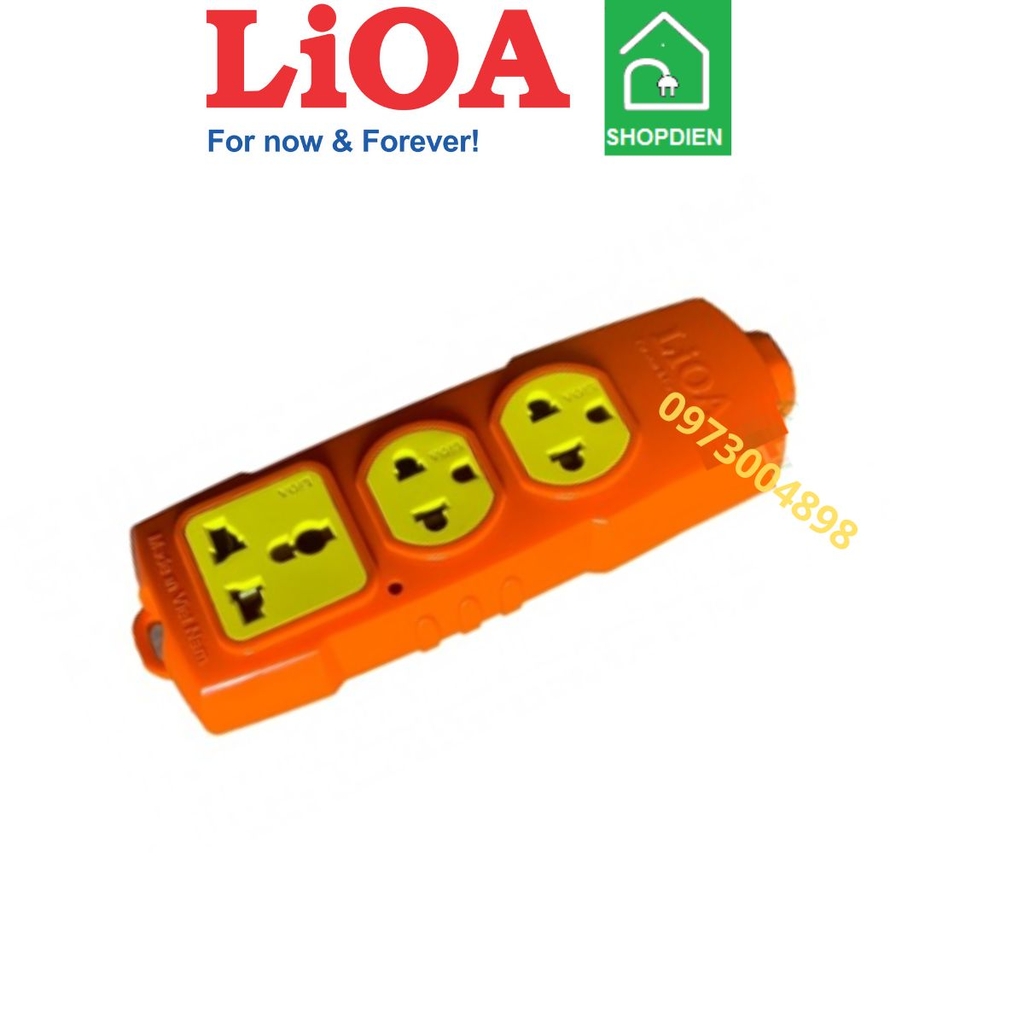 3P-3D LIOA Ổ cắm chịu tải 3 cổng 6600W không dây có tiếp địa