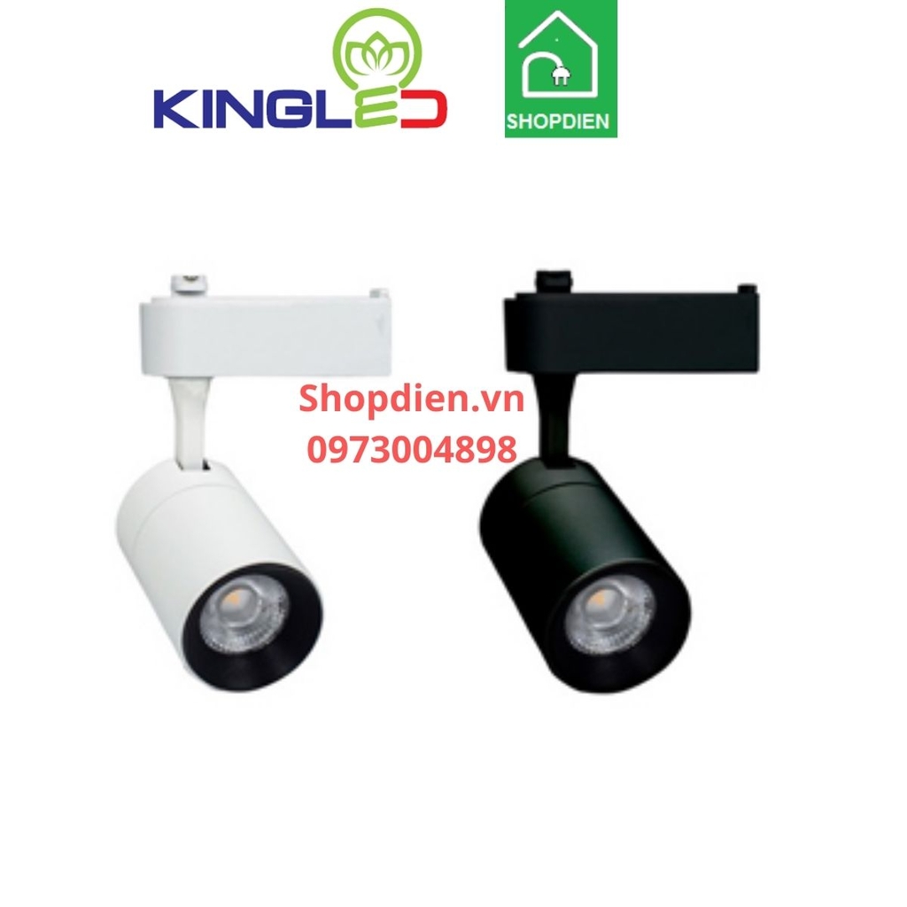 Đèn LED rọi ray 7W DTL KINGLED DTL-7-TT/T-T/D vỏ trắng, đen