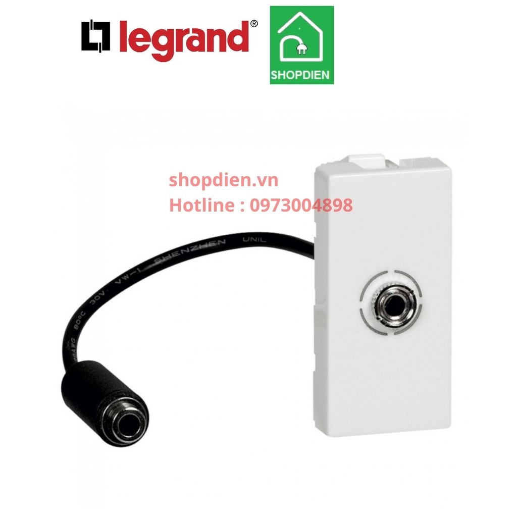 Ổ cắm Jack socket 3.5mm Legrand Arteor 572091 màu trắng