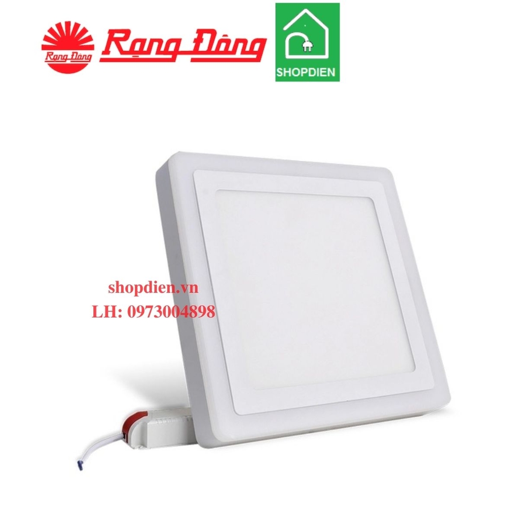 Đèn ốp trần vuông đổi màu 24W D247 Rạng Đông LN24 ĐM 247x247/24W