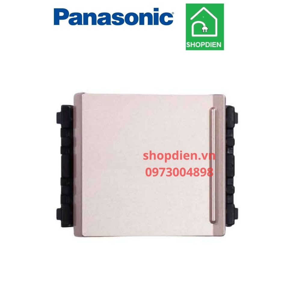 Công tắc đơn 1 chiều ( 1 way switch ) / Công tắc B loại trung màu vàng ánh kim 16AX Halumie Panasonic - WEVH5521MYZK / WEVH5521-7MYZK