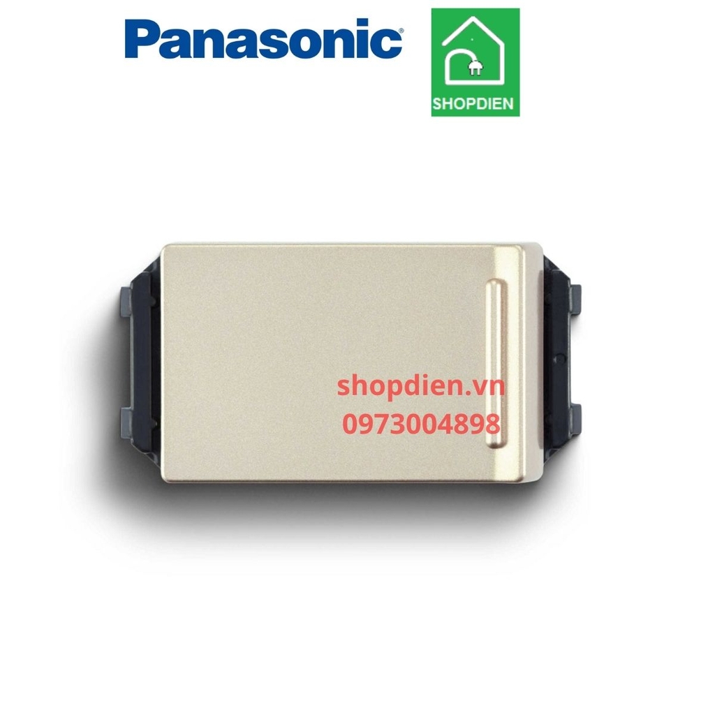 Công tắc đơn 1 chiều ( 1 way switch ) / Công tắc B loại nhỏ màu vàng ánh kim 16AX Halumie Panasonic - WEVH5531MYZK / WEVH5531-7MYZK