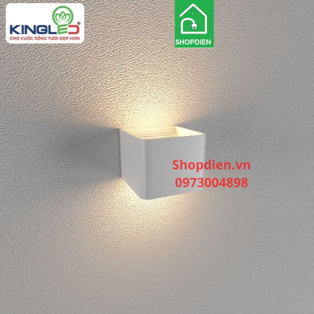 LWA901A KINGLED Đèn gắn tường hắt 2 đầu 5W
