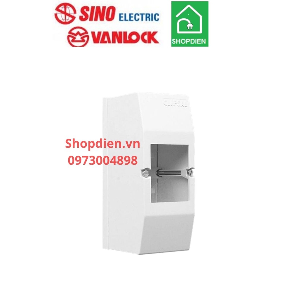 4CC2 SINO Vanlock Hộp chứa Át MCB 2P gắn nổi