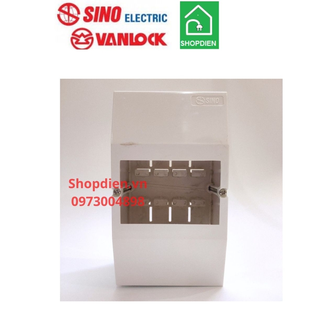 4CC6 SINO Vanlock Hộp chứa 6 Át MCB gắn nổi