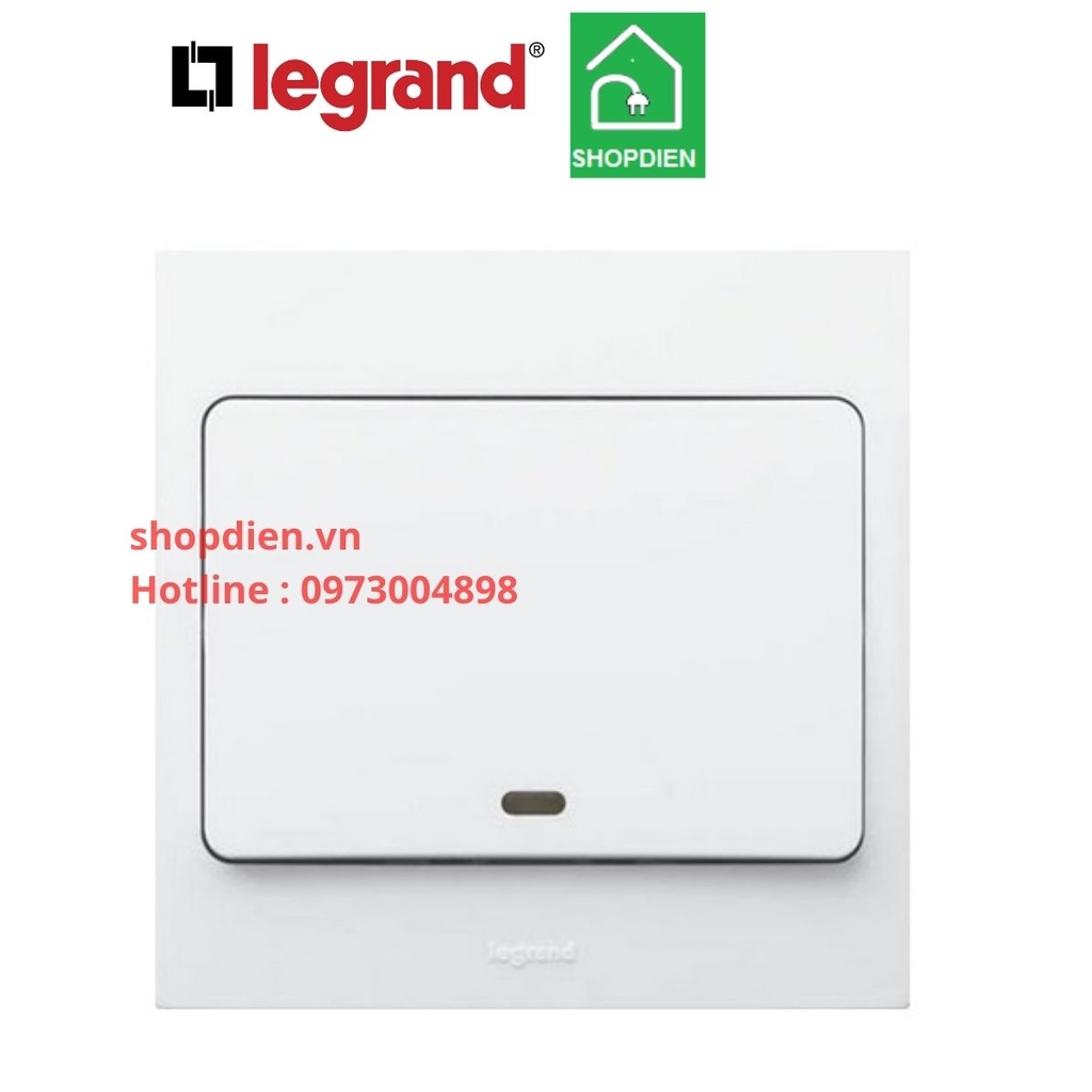 Công tắc 2 cực 20A / công tắc bình nóng lạnh Mallia Legrand màu trắng-281061