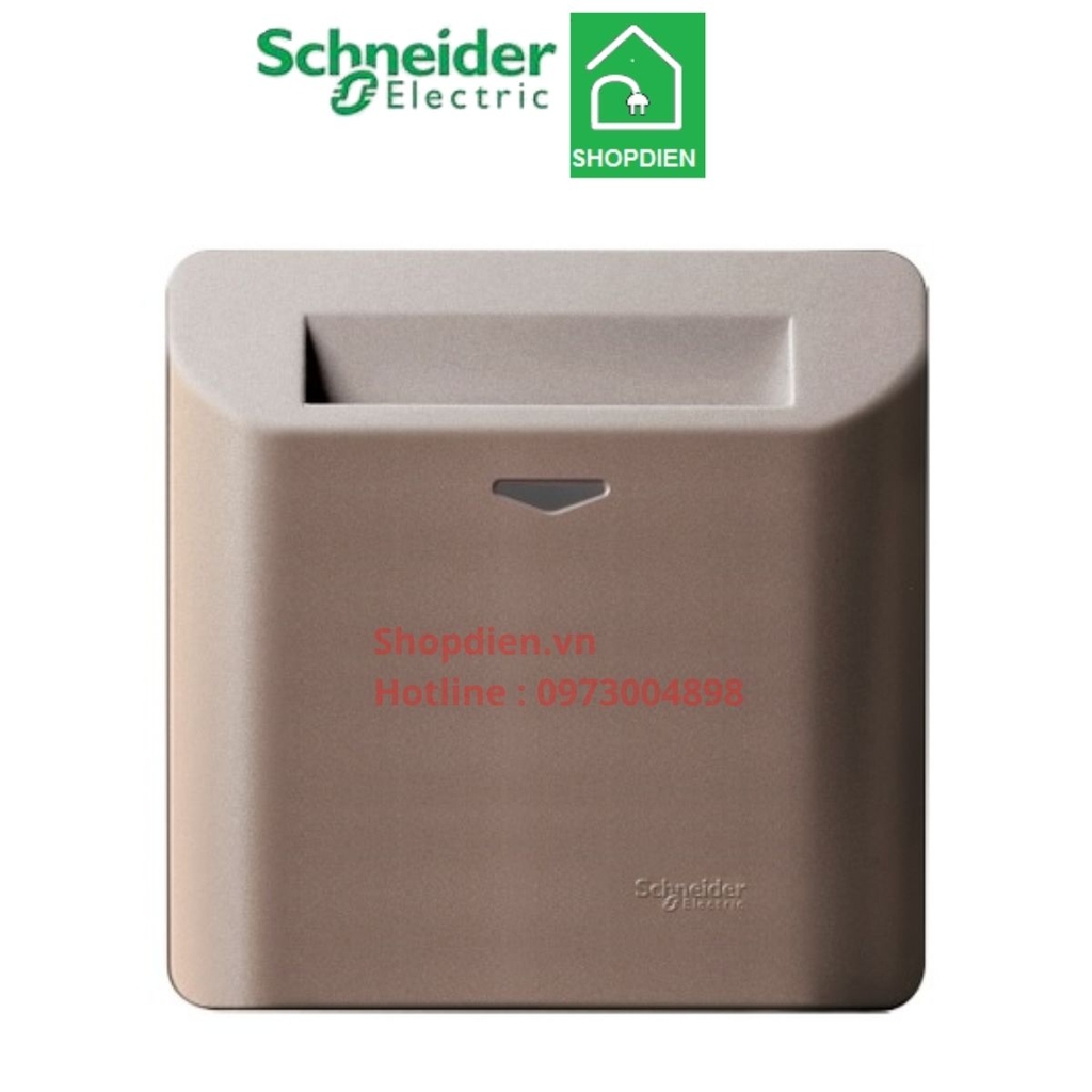 Bộ công tắc chìa khóa thẻ từ Schneider ZENCELO E8431EKT_SZ màu đồng KeyCard