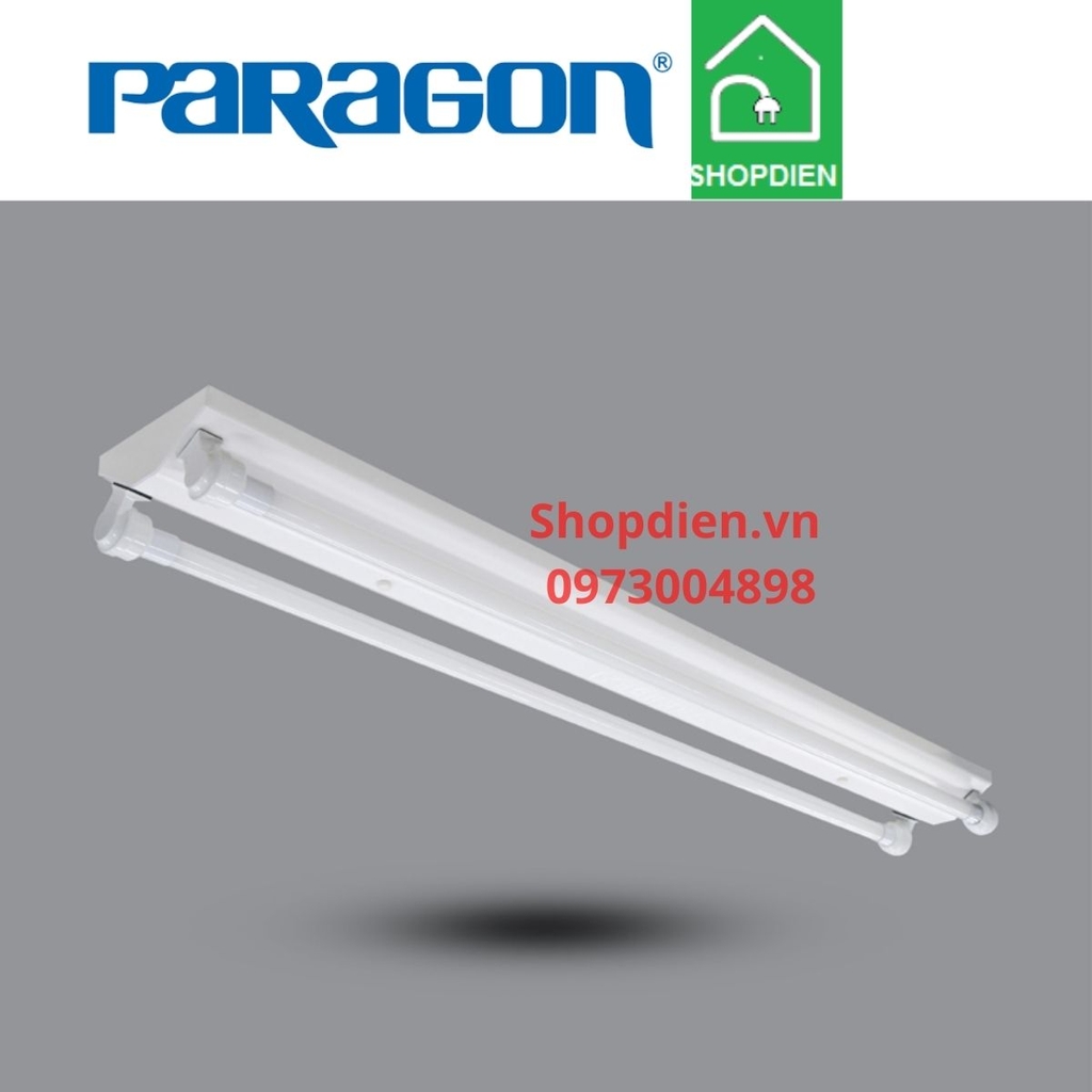Bộ đèn V SHAPE chống ẩm đôi 1.2M LED 2x20W Paragon-PIFQ236L36