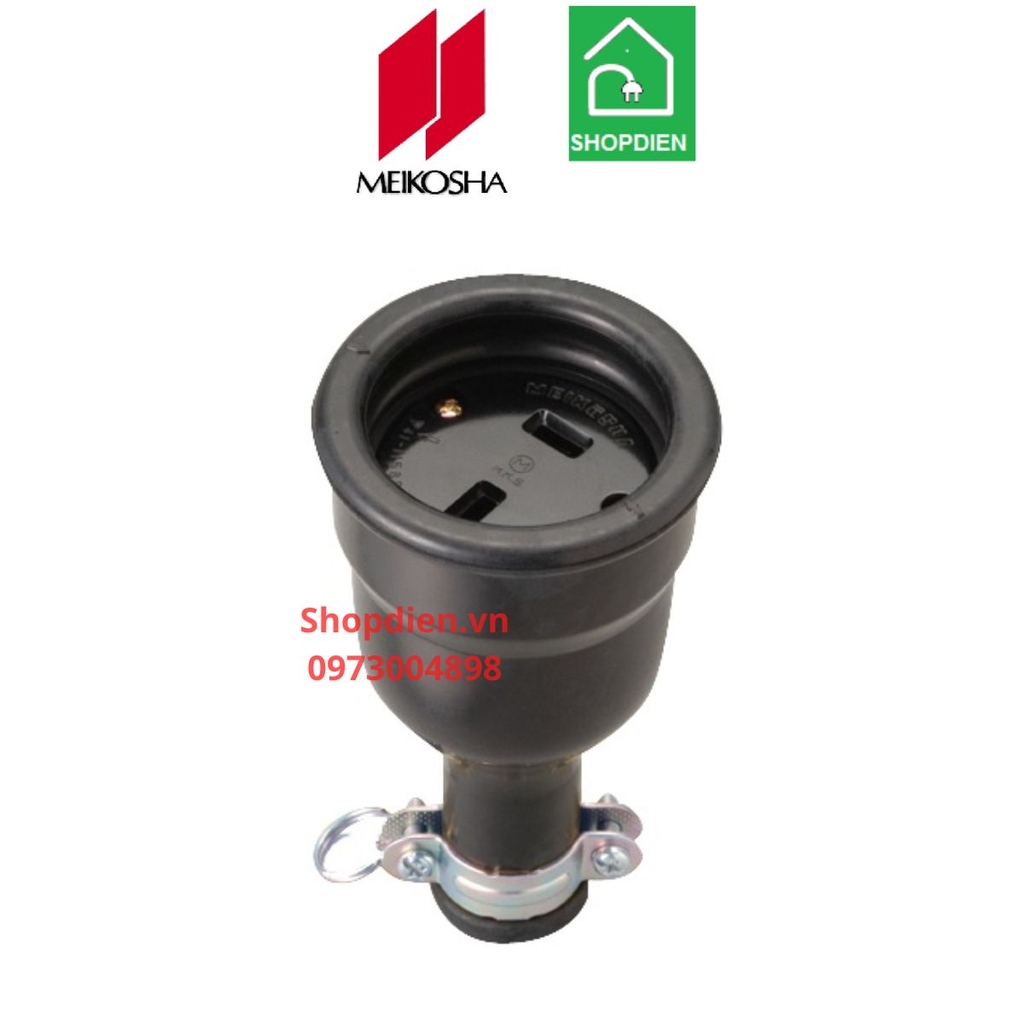 Ổ căm nối di động cao su kín nước 2P 20A 250V Meikosha-MC2609