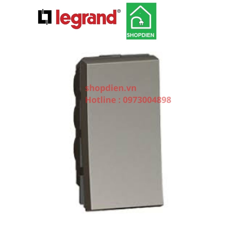 572504 Legrand Công tắc đơn một chiều Arteor màu ghi xám magnesium