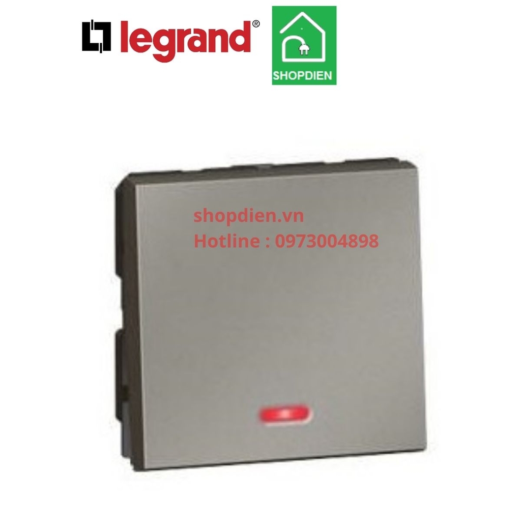 572536 Legrand Công tắc 2 chiều Arteor màu ghi xám magnesium size 2M
