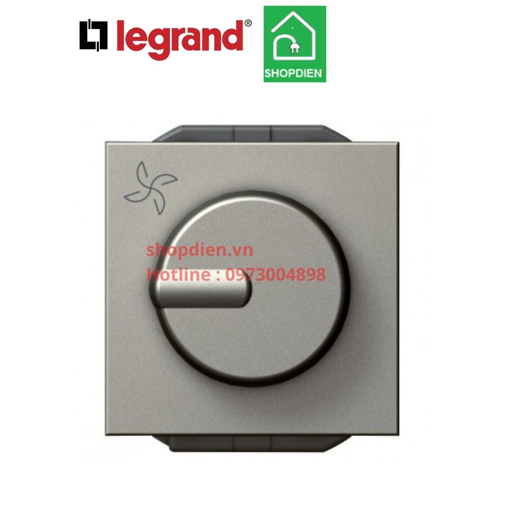 572718 Legrand Chiết áp quạt Arteor màu ghi xám Fan controller