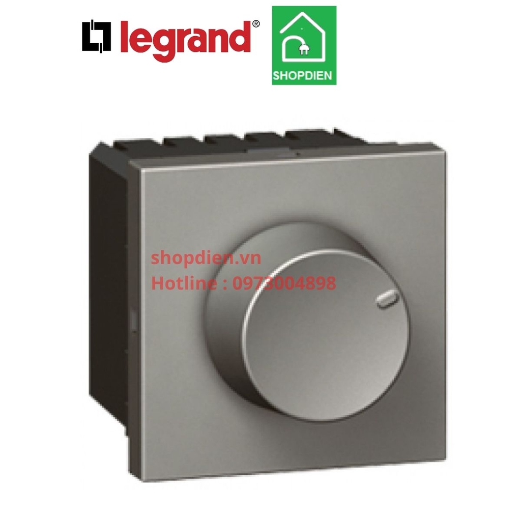 Chiết áp điều chỉnh độ sáng đèn Dimmer Legrand Arteor 572713 màu ghi xám magnesium
