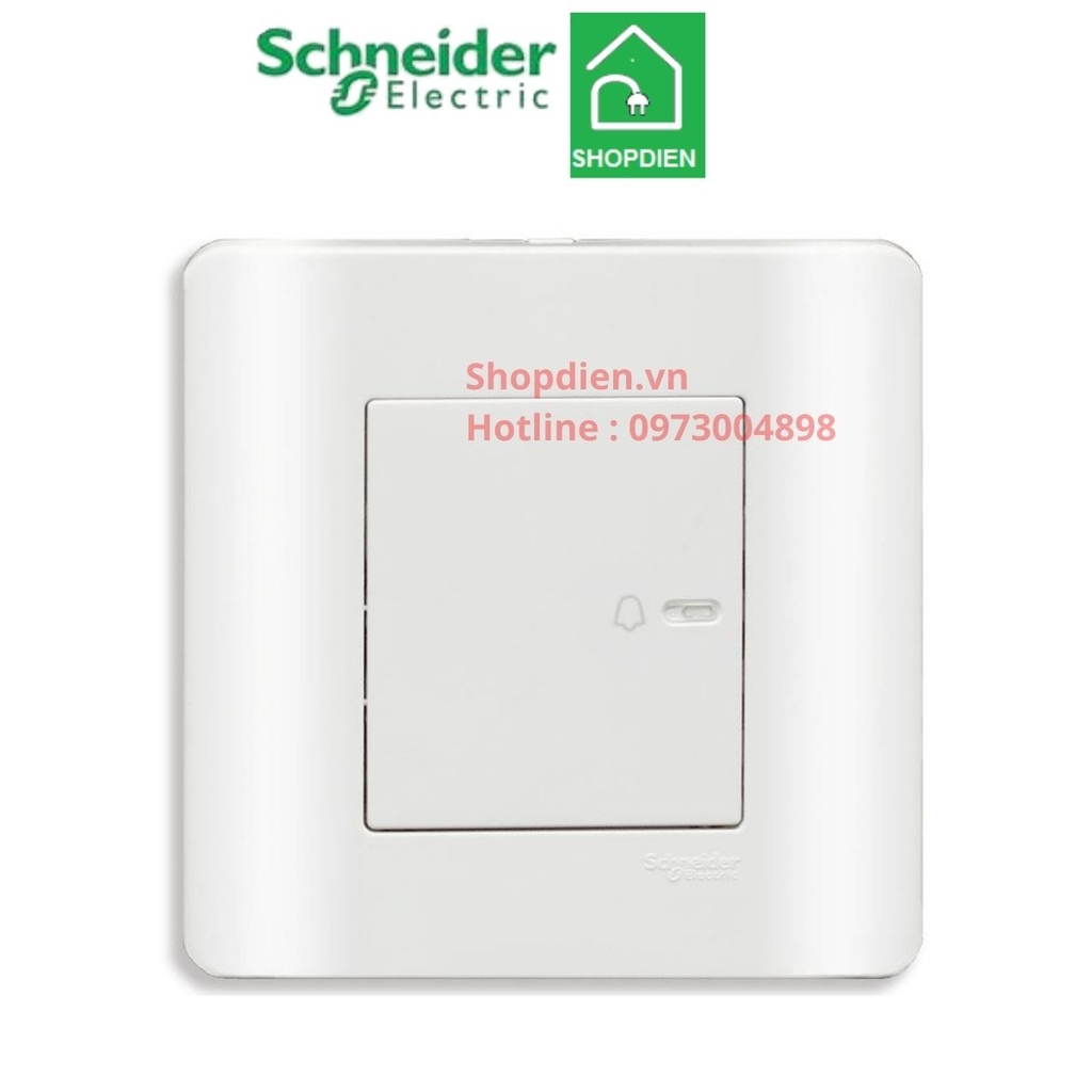 Công tắc chuông cửa Schneider Zencelo E8431BP1_G19 màu trắng