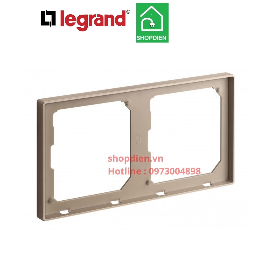 Khung đôi / 2 gang frame Galion Legrand màu vàng hồng Rose Gold-282472-C1