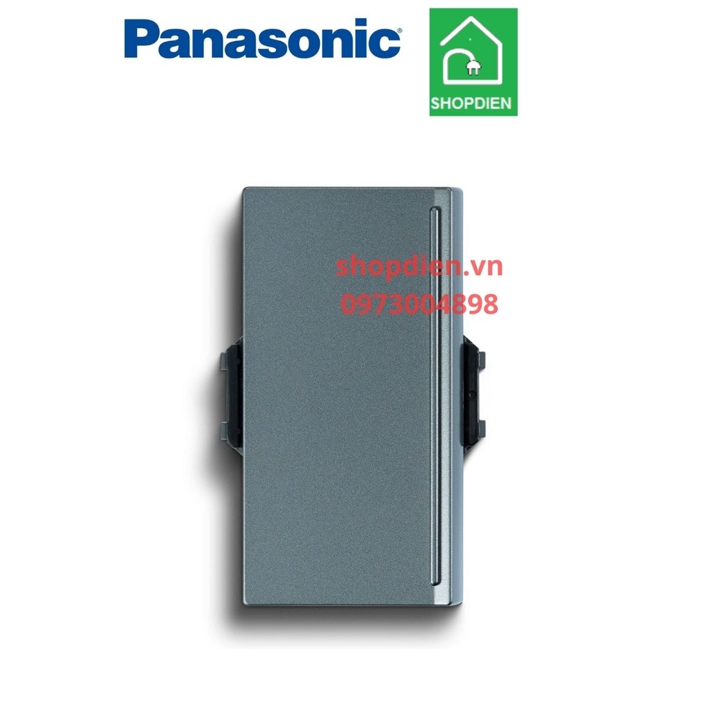 Công tắc đơn 1 chiều ( 1 way switch ) / Công tắc B loại lớn màu xám ánh kim 16AX Halumie Panasonic - WEVH5511MYHK / WEVH5511-7MYHK