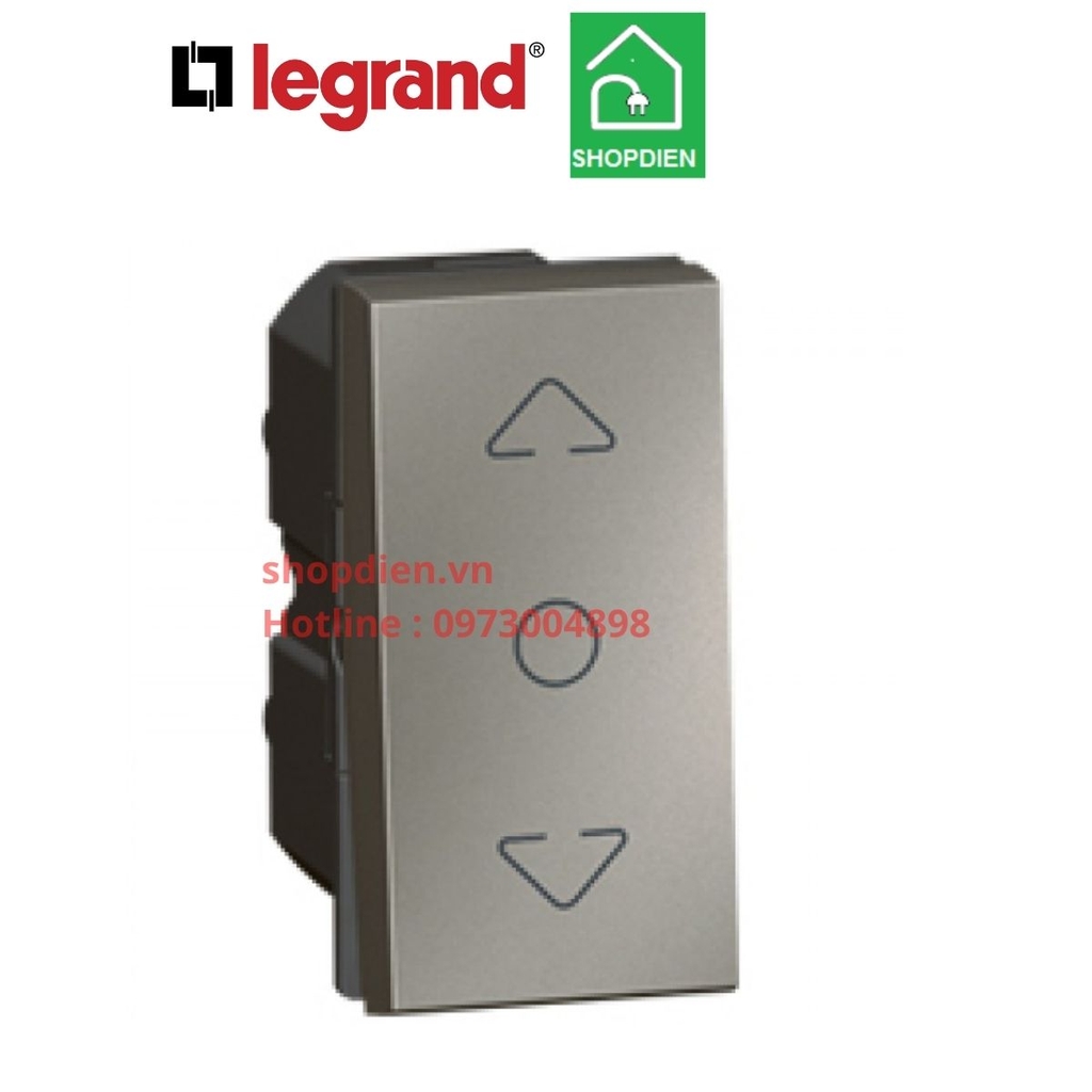 Công tắc điều khiển rèm Legrand Arteor 572701 màu ghi xám magnesium
