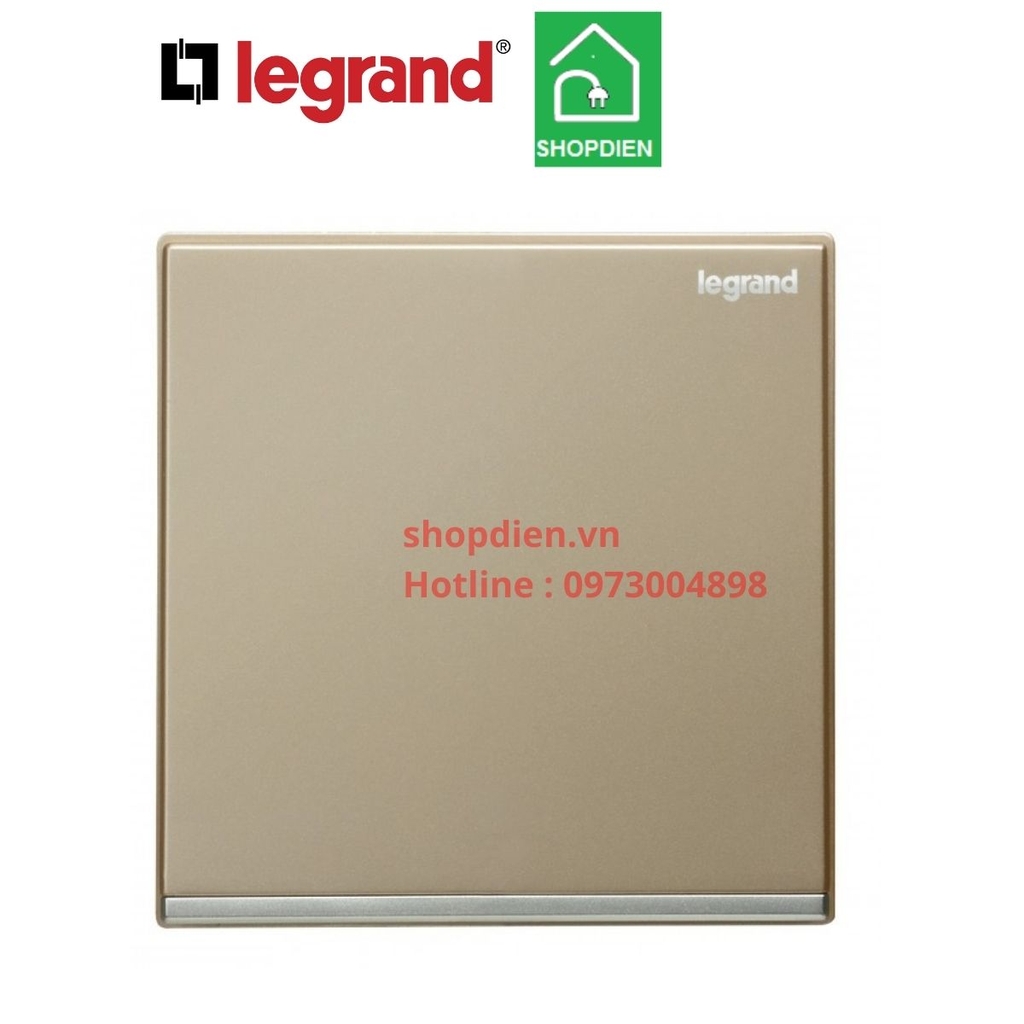 Nút nhấn đơn Galion Legrand màu vàng Gold 282410-C2