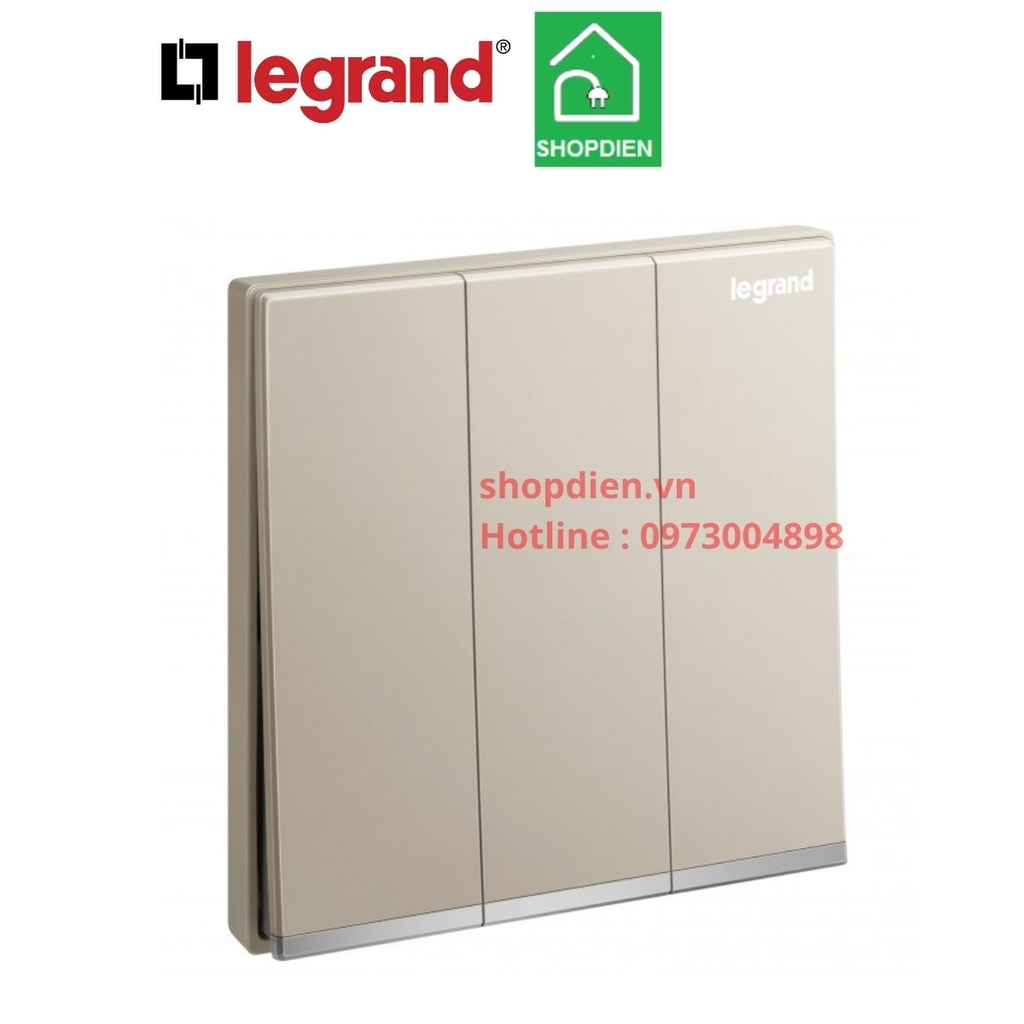 Công tắc ba 2 chiều Galion Legrand màu vàng Gold 282405-C2