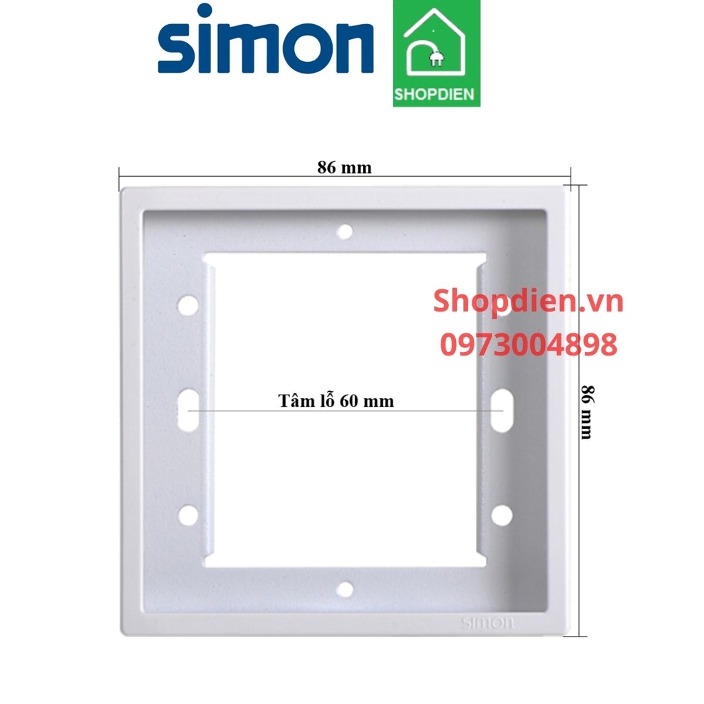 700610 SIMON i7 Khung đơn màu trắng