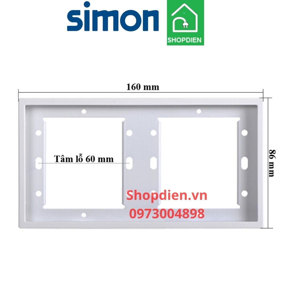 700620 SIMON i7 Khung đôi màu trắng