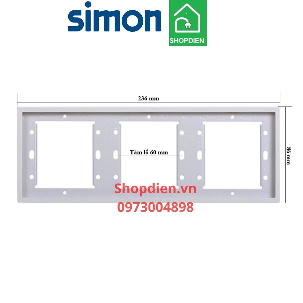 700630 SIMON i7 Khung ba màu trắng
