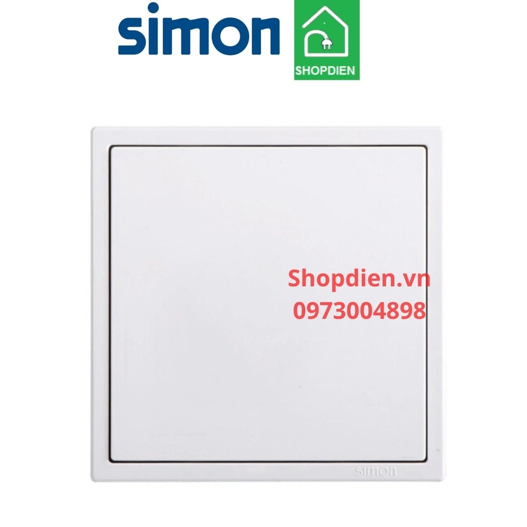 701000 SIMON i7 Mặt che trơn, mặt bịt màu trắng có LED