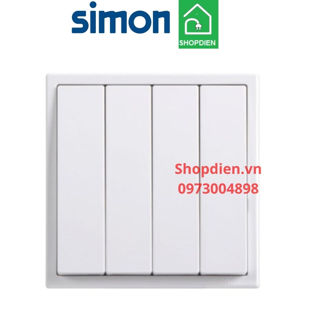 701042 SIMON i7 Công tắc bốn 2 chiều, đảo chiều màu trắng