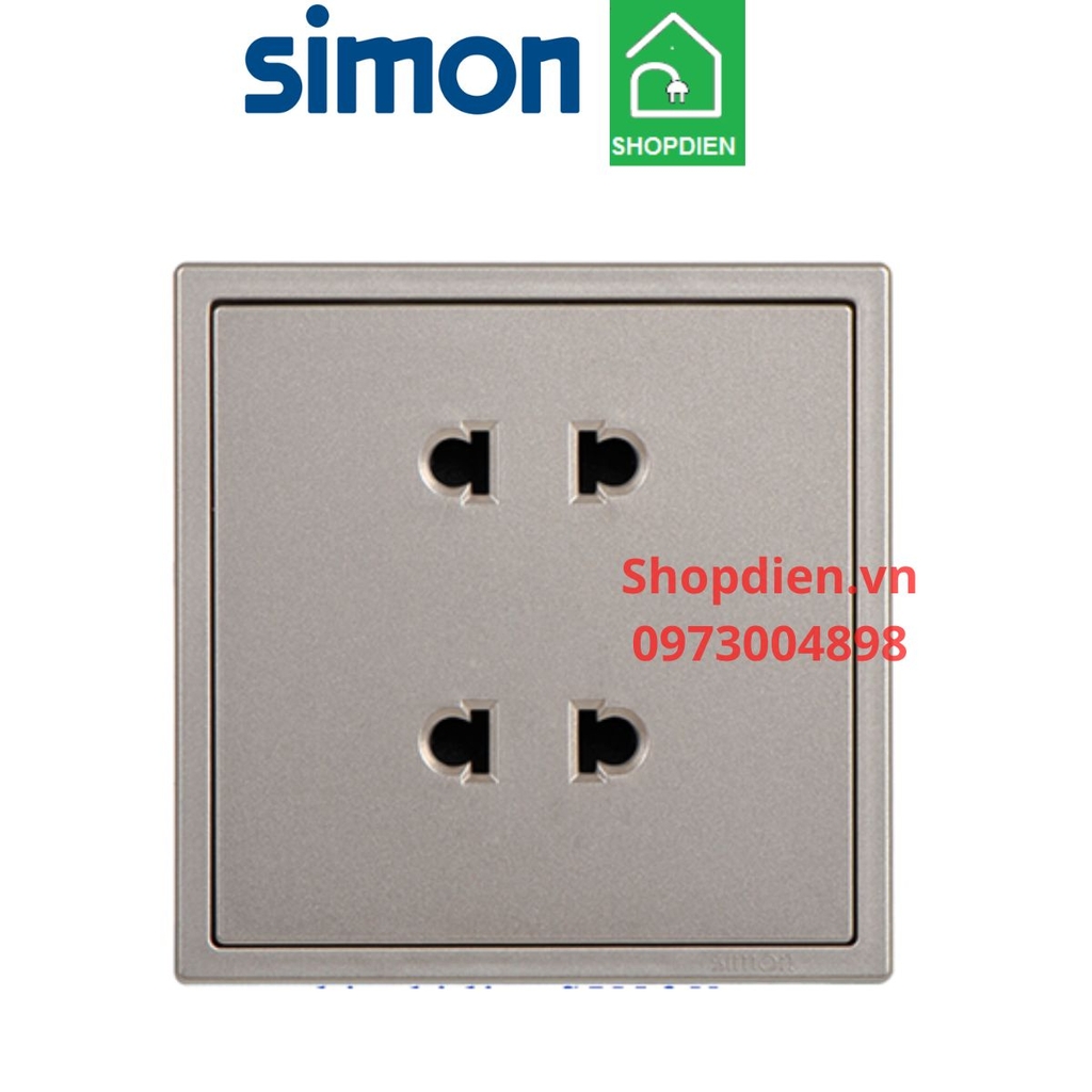 701072-46 SIMON i7 Ổ cắm đôi 2 chấu màu champagne