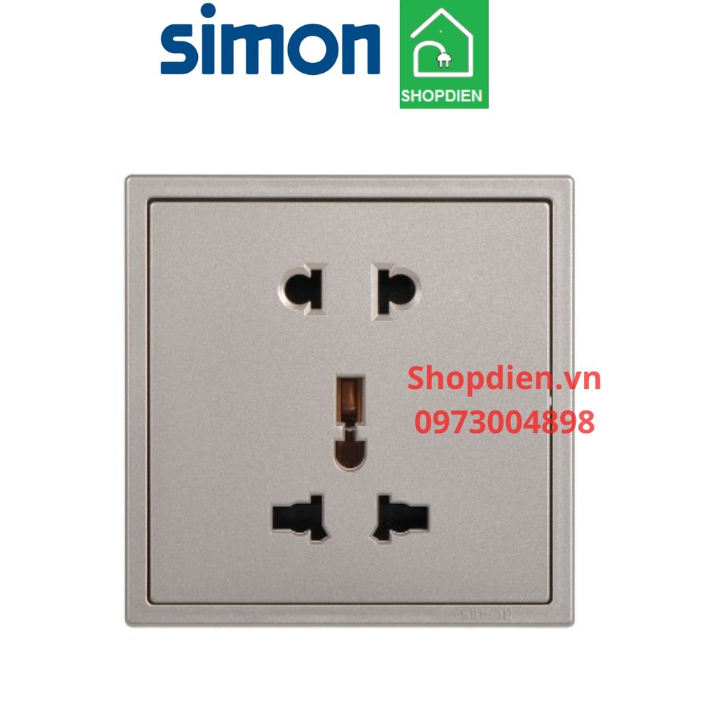 701080-46 SIMON i7 Ổ cắm đôi 3 chấu đa năng màu champagne