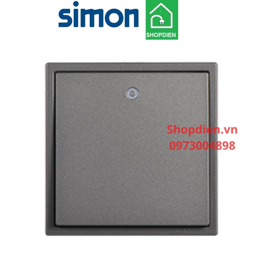 703224-61 SIMON i7 Công tắc 2 cực 2 chiều 32A màu ghi xám có LED