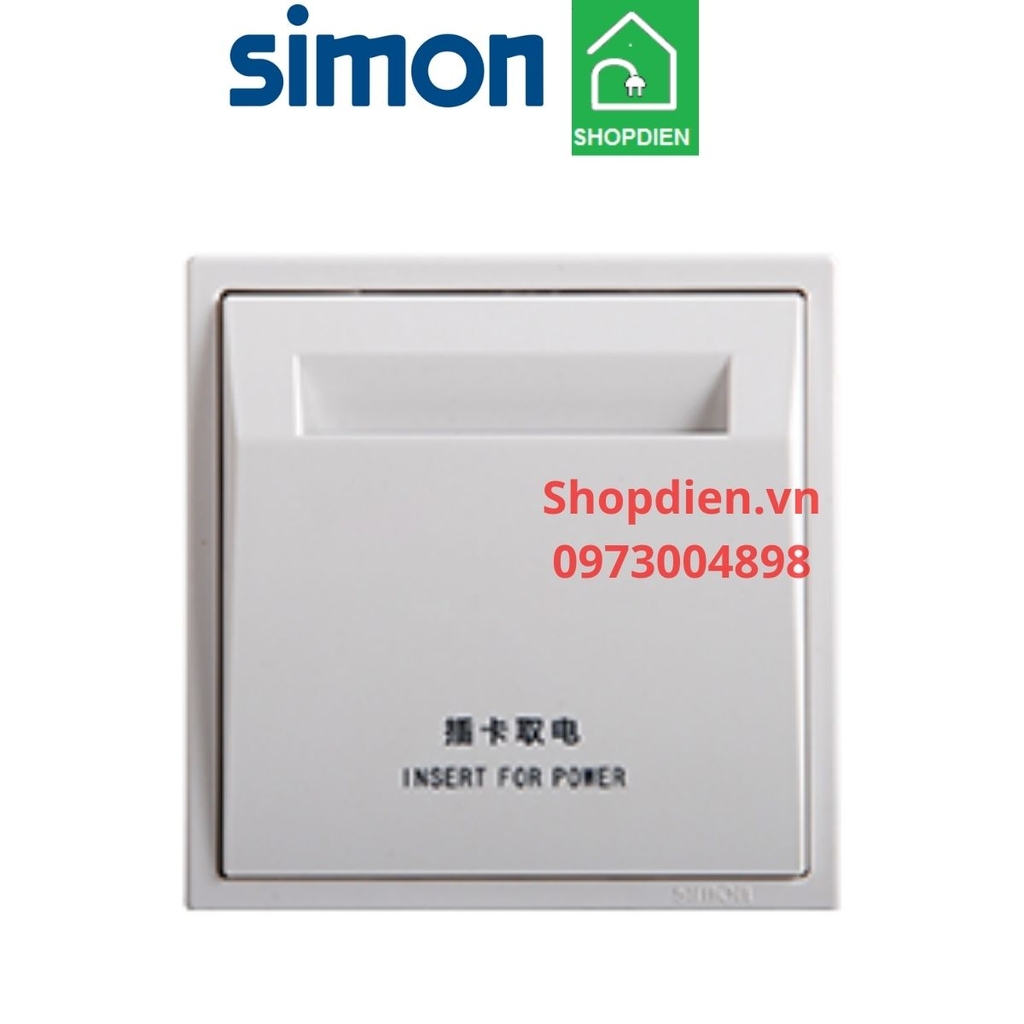 70E602 SIMON i7 Công tắc thẻ từ RFID Keycard màu trắng